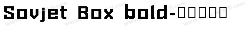 Sovjet Box bold字体转换